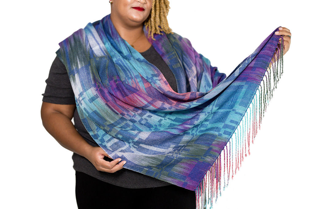 Kereru Tencel Shawl- Eastern Bluebird