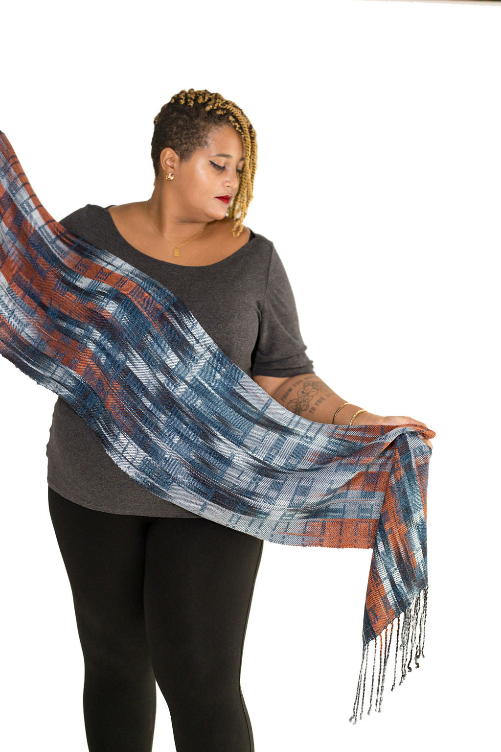 Harlequin Duck Tencel Classic Scarf -Barn Swallow