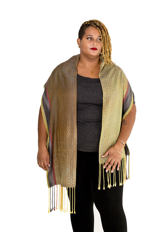 Cedar Waxwing Classic Tencel Scarf- Pheasant Grey