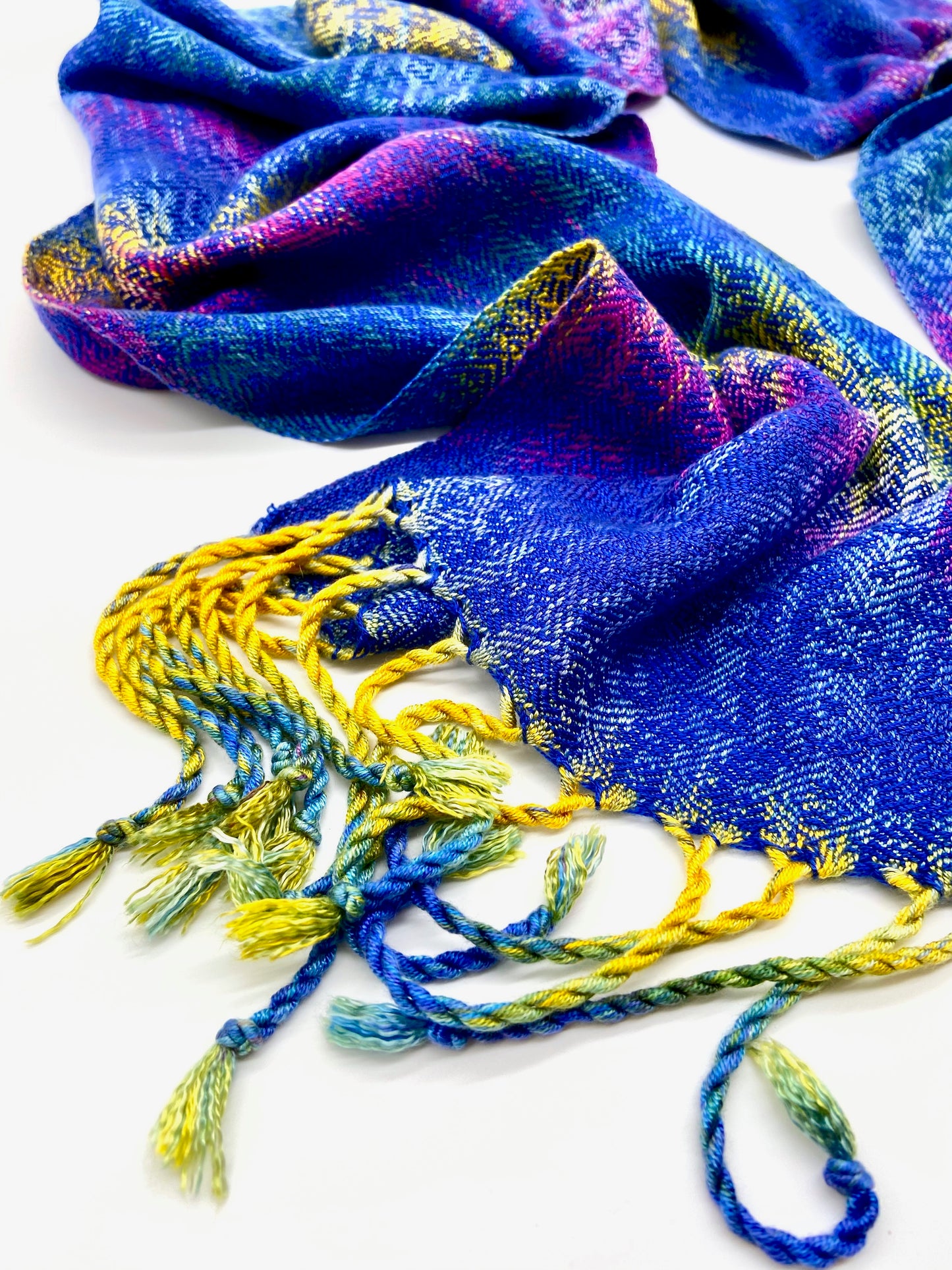 Oriental Dwarf Kingfisher Classic Scarf- Sapphire - Sydney Sogol, Classic Scarves, oriental-dwarf-kingfisher-royal,