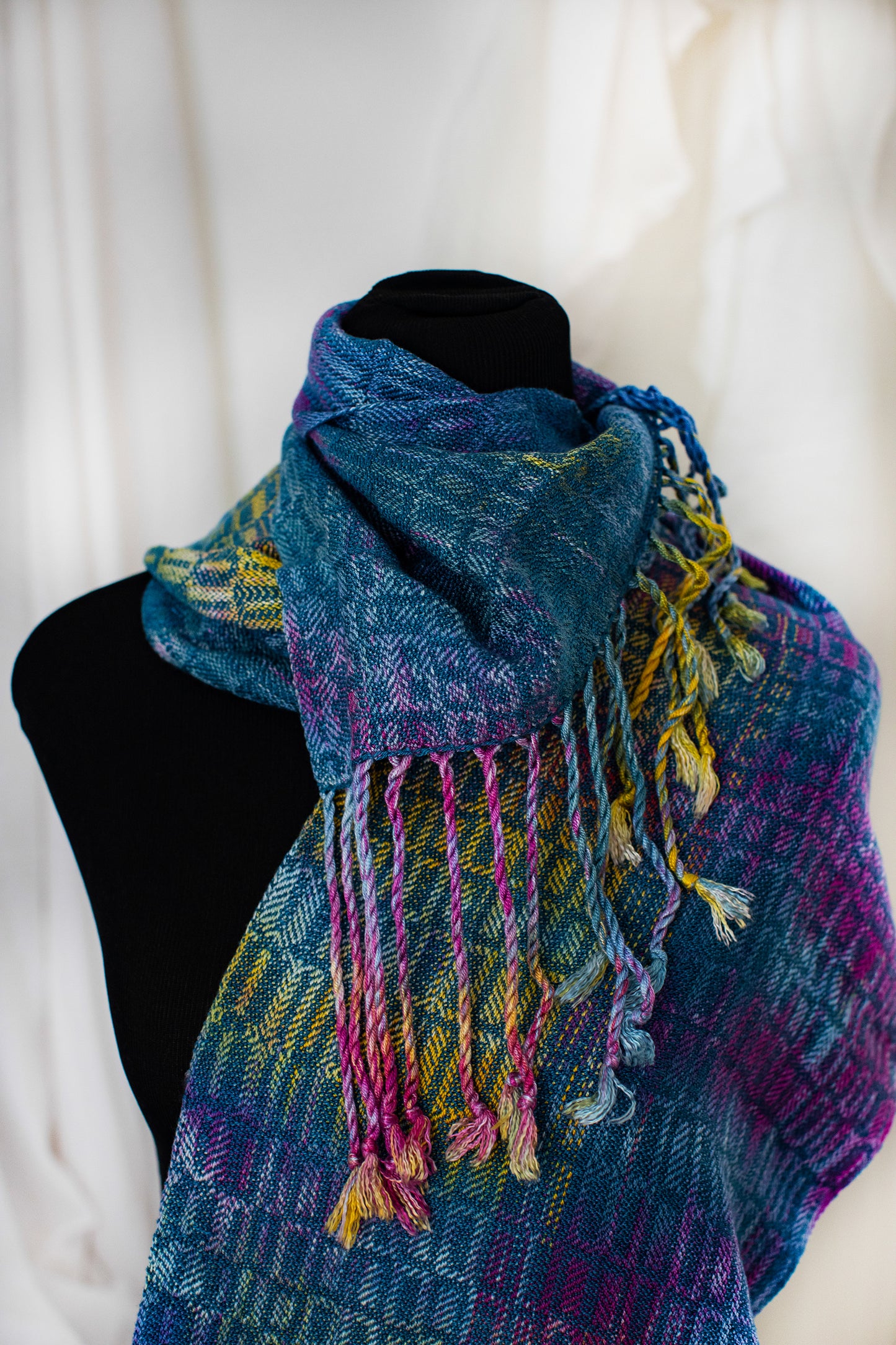 Oriental Dwarf Kingfisher- Barn Swallow Classic Tencel Scarf