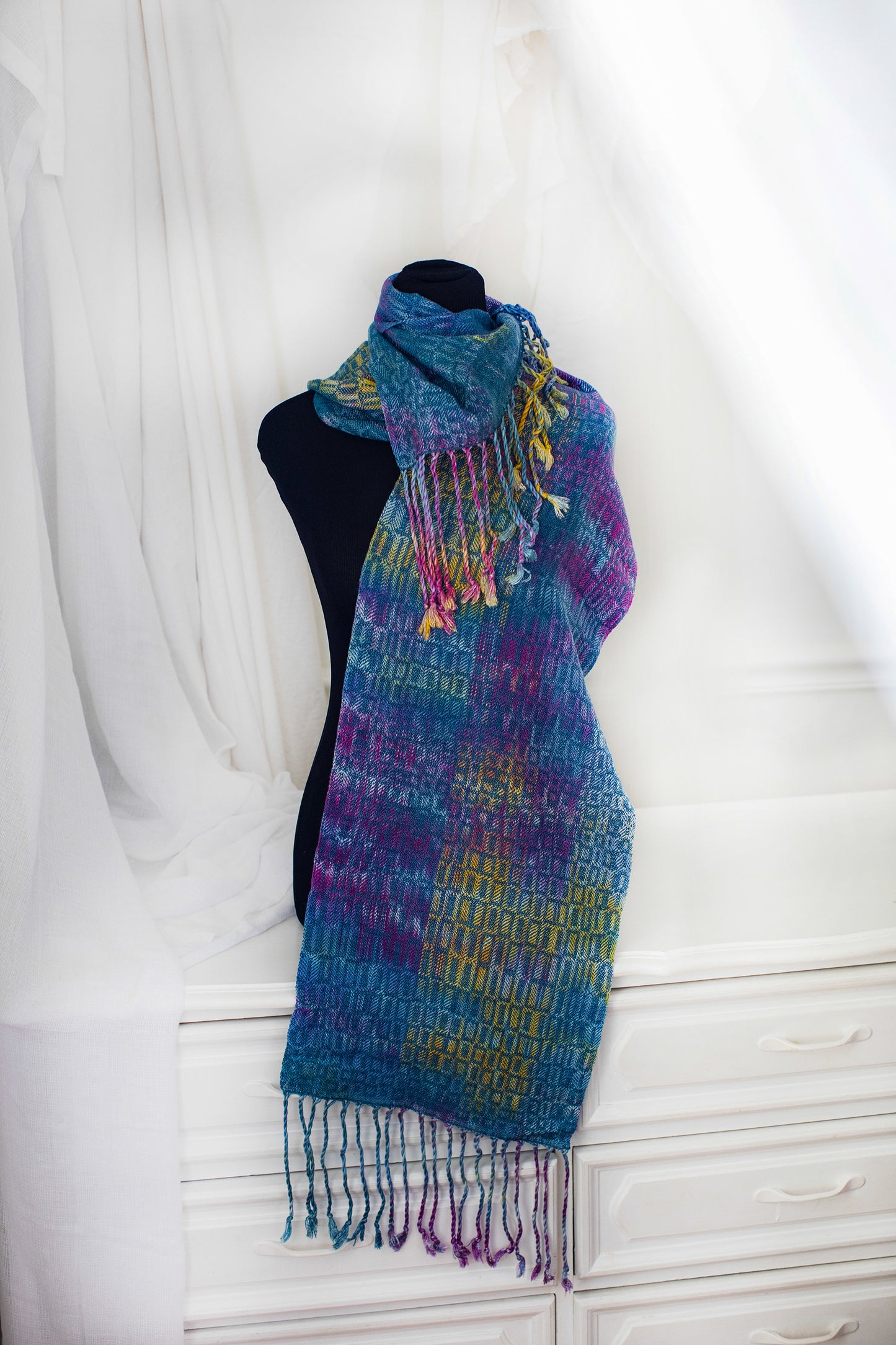 Oriental Dwarf Kingfisher- Barn Swallow Classic Tencel Scarf