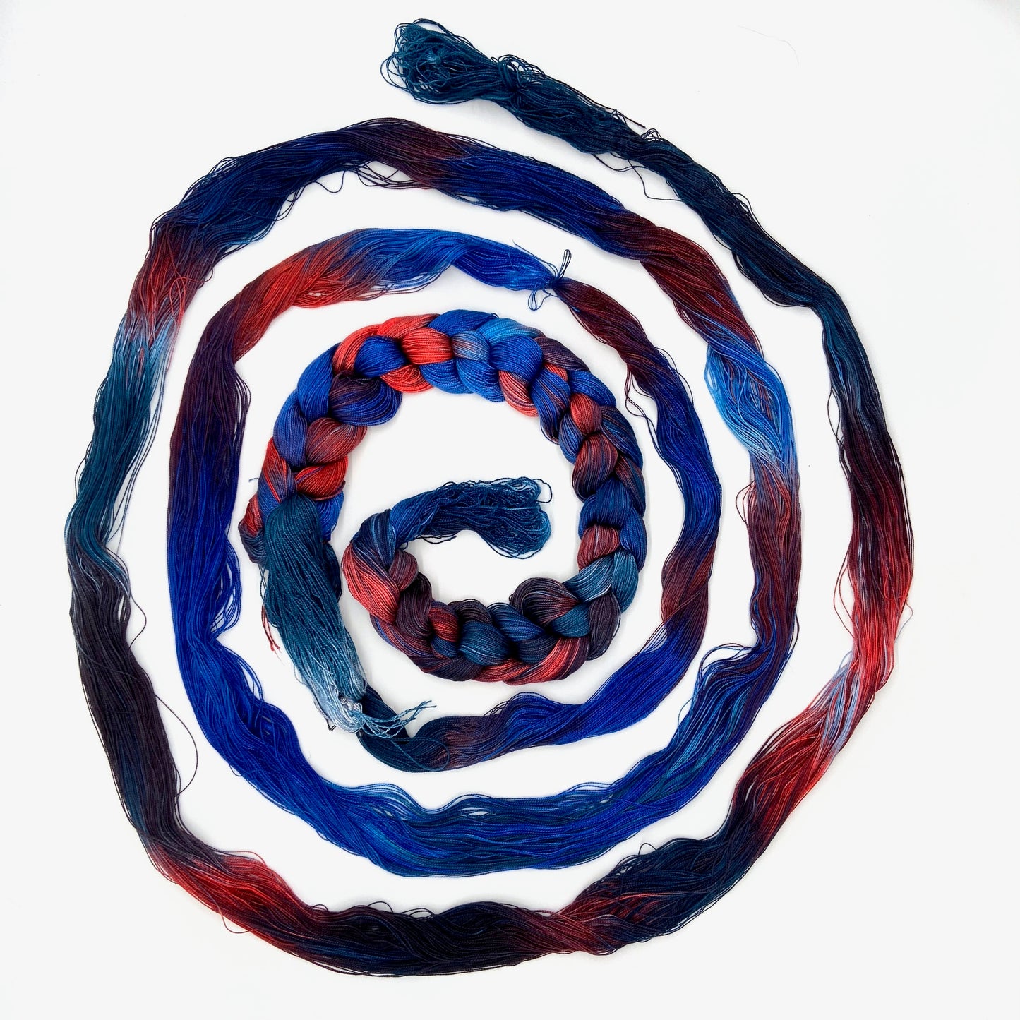 Hand Painted Warp: Tencel 8/2- Pukeko - Sydney Sogol, Hand dyed Yarn, hand-painted-warp-8-2-pukeko, handpainted warp, tencel yarn, warp