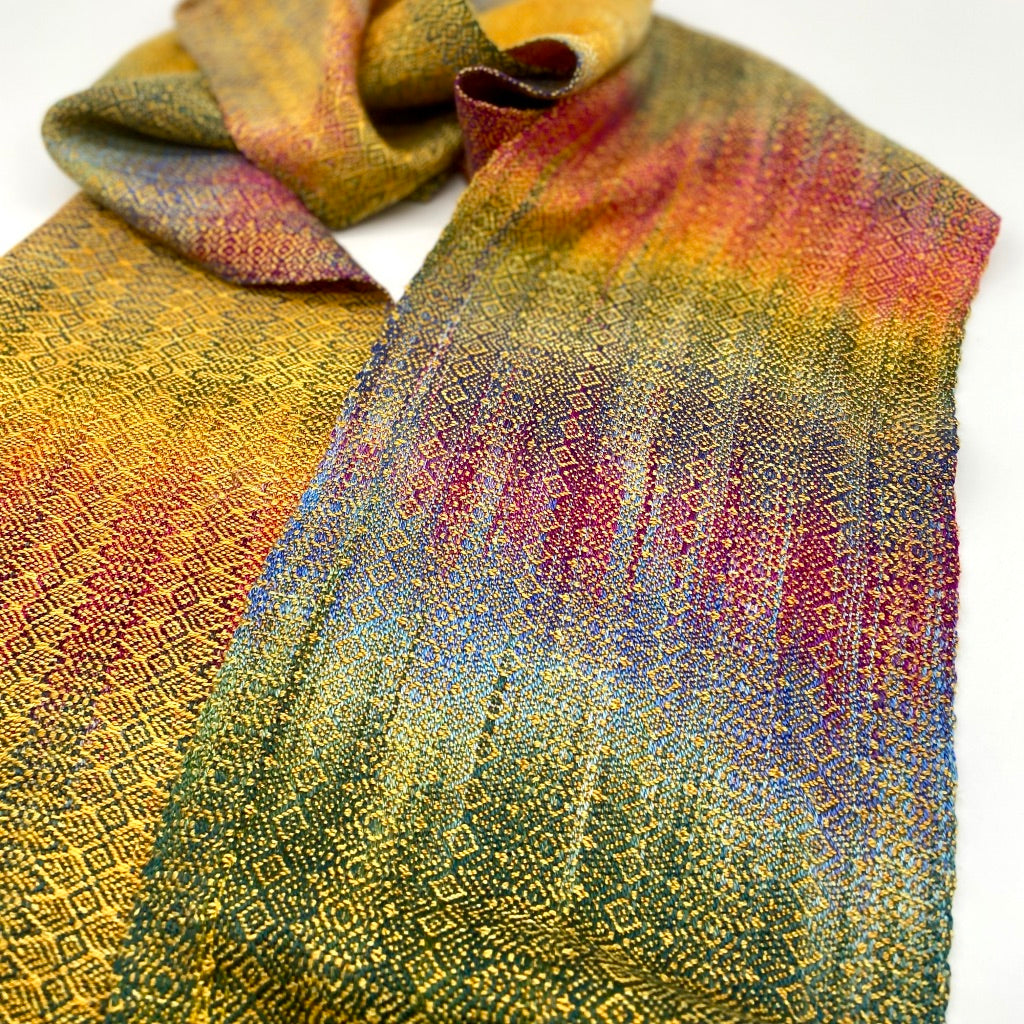 Oriental Dwarf Kingfisher Skinny Scarf- Various Colors - Sydney Sogol, Skinny Scarves, pre-order-oriental-dwarf-kingfisher-skinny-scarf, eco-friendly scarf, scarf, skinny scarf, tencel scarf,