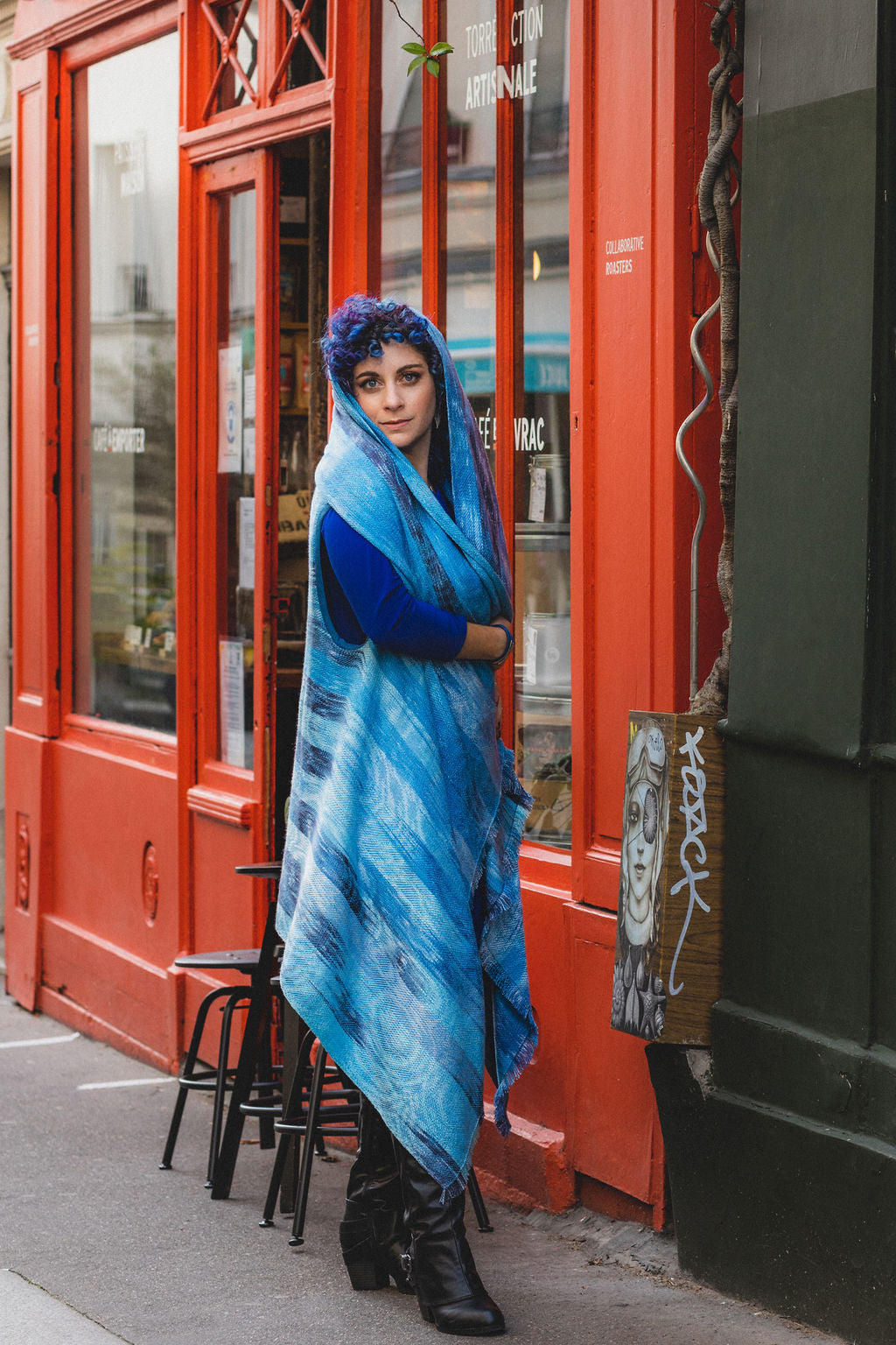 Splendid Fiary Wren Capelet- 100% Tencel ONLY ONE REMAINING