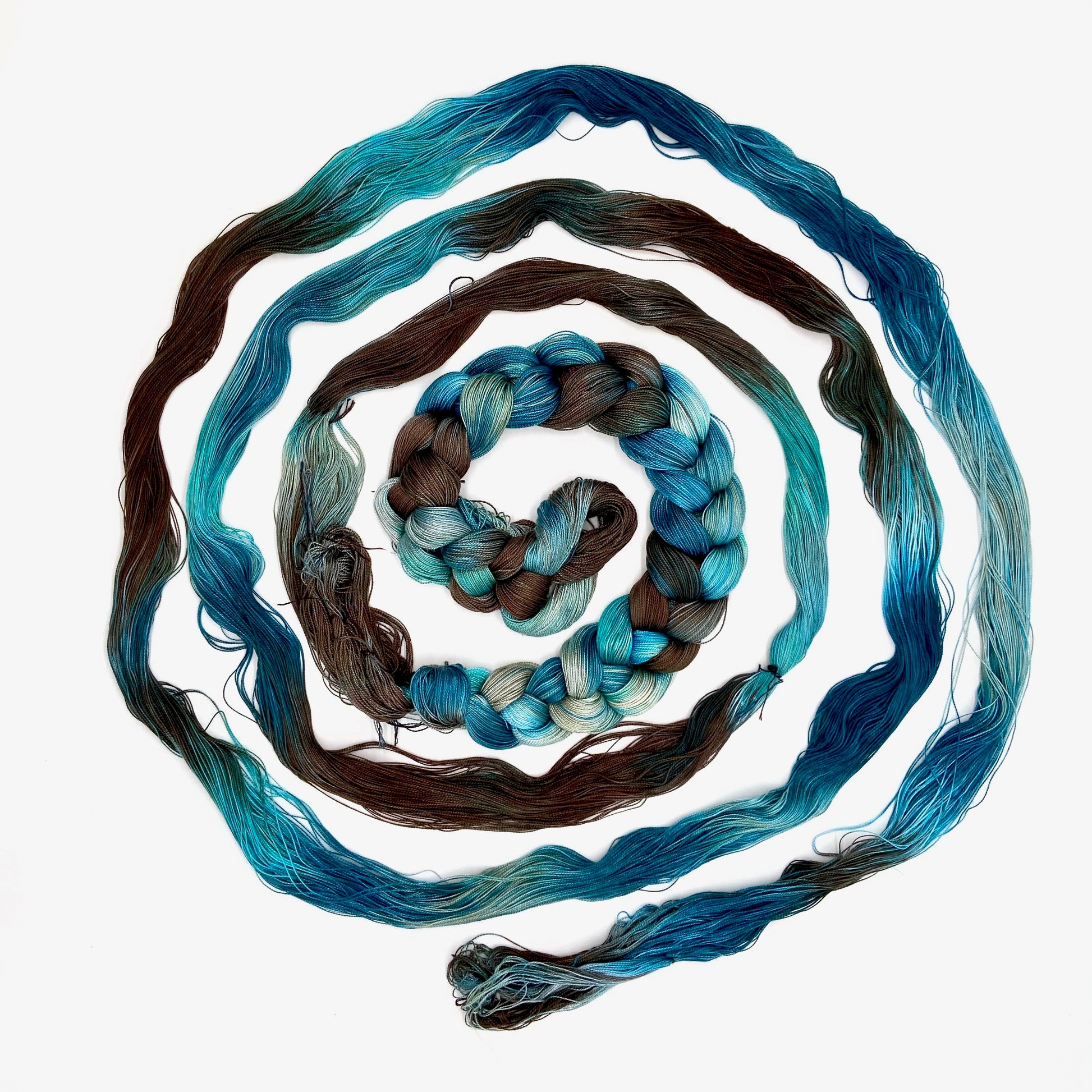 Hand Painted Warp: Tencel 8/2- Spotted Shag - Sydney Sogol, Hand dyed Yarn, hand-painted-warp-8-2-spotted-shag, Eco-friendly yarn, hand dyed warp, handpainted warp, tencel warp, tencel yarn,