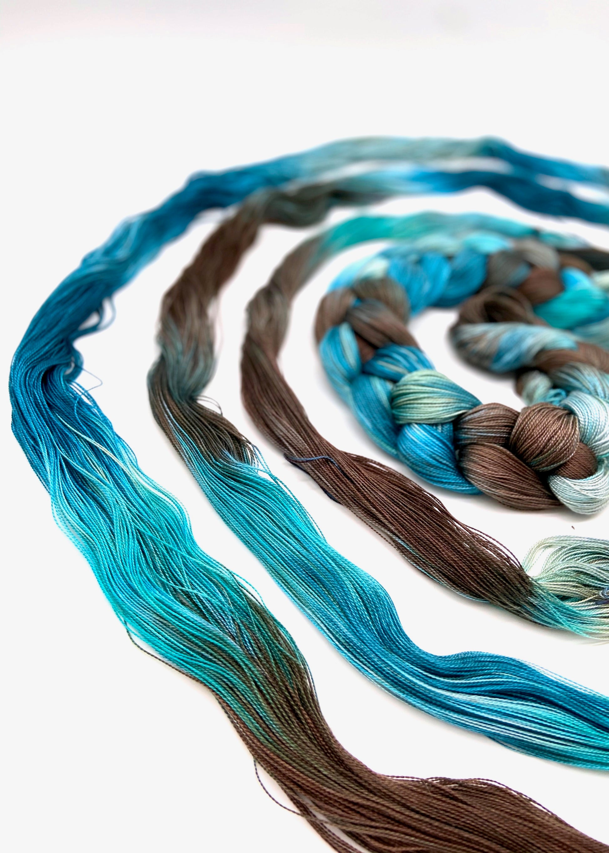 Hand Painted Warp: Tencel 8/2- Spotted Shag - Sydney Sogol, Hand dyed Yarn, hand-painted-warp-8-2-spotted-shag, Eco-friendly yarn, hand dyed warp, handpainted warp, tencel warp, tencel yarn,