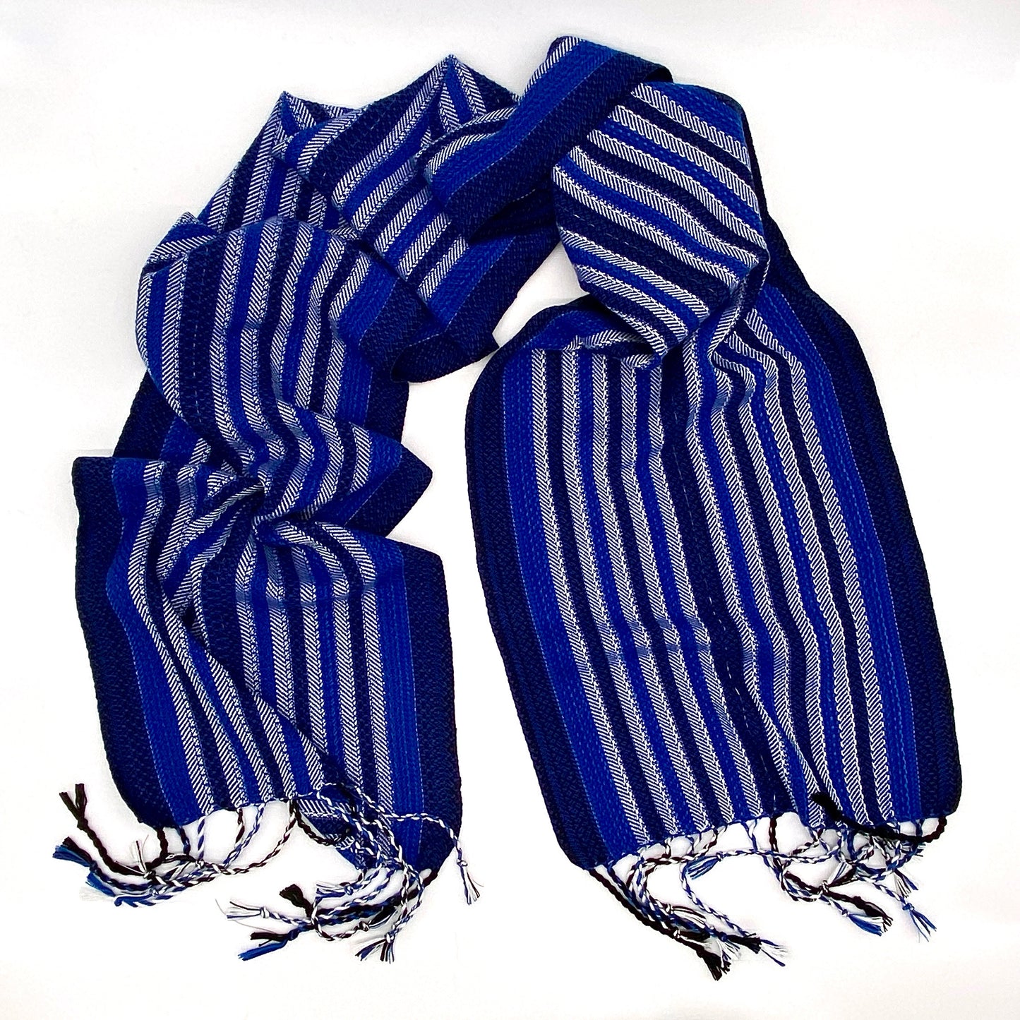 Vulture Guinea Fowl- Royal Blue Reflective Scarf - Sydney Sogol, Classic Scarves, vulture-guineafowl-royal-blue-reflective-scarf,