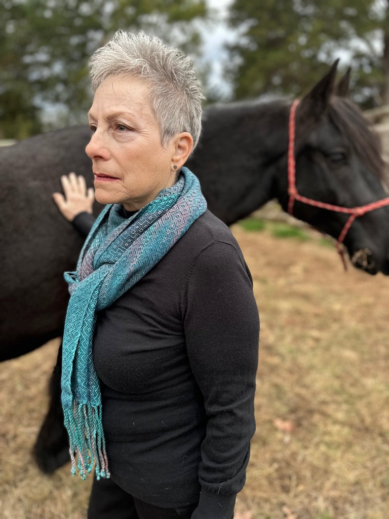 Sacred Kingfisher Classic Tencel Scarf- Barn Swallow