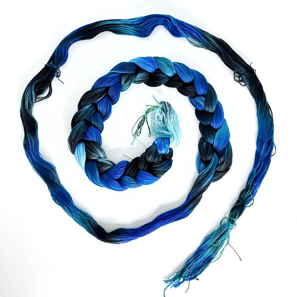 Hand Painted Warp: Tencel 5/2- Splendid Fiary Wren