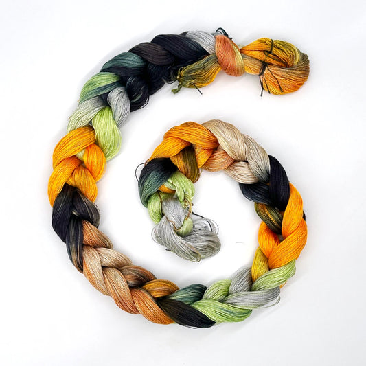 Hand Painted Warp: Tencel 5/2- King Eider Duck