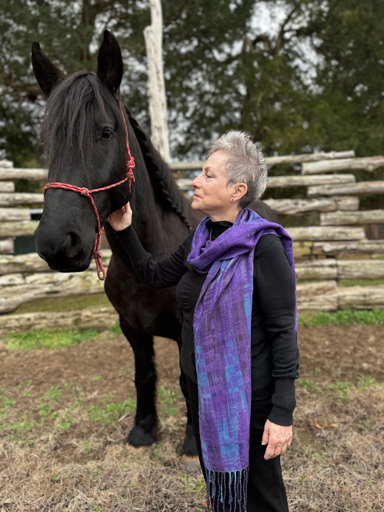 Peacock Pheasant Classic tencel scarf- SunAngel