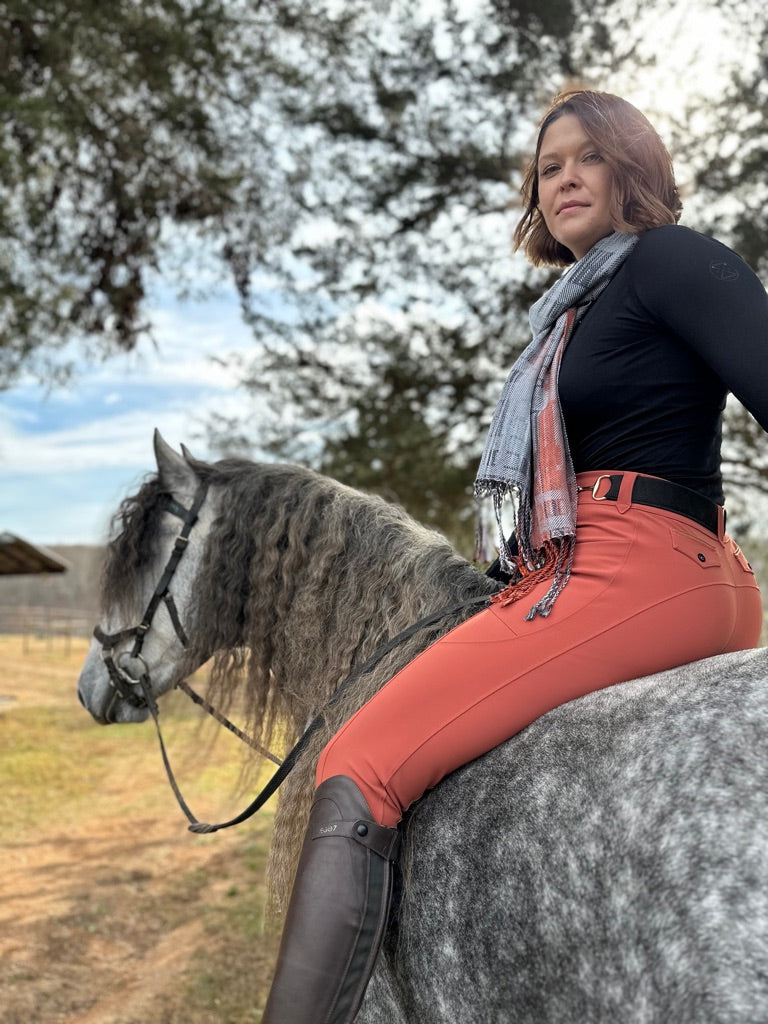 Harlequin Duck Tencel Classic Scarf -Silver