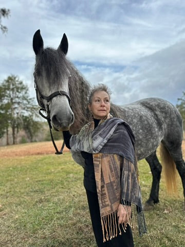 King Eider Tencel Shawl- Raven