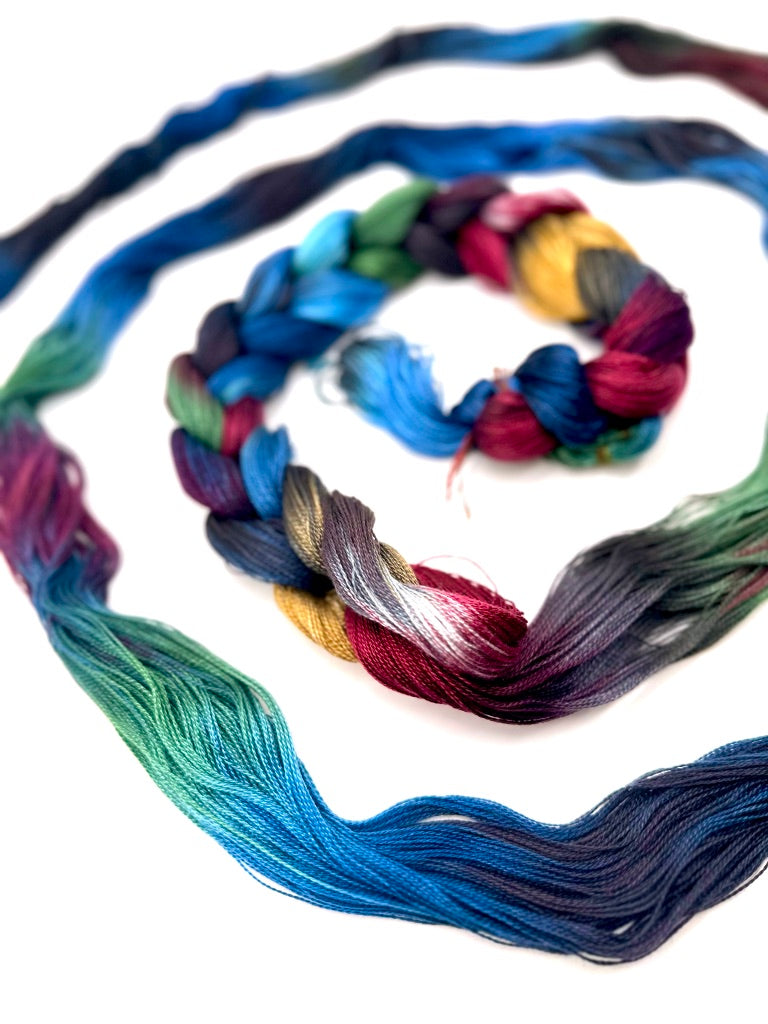 Hand Painted Warp: Tencel 8/2- Wood Duck