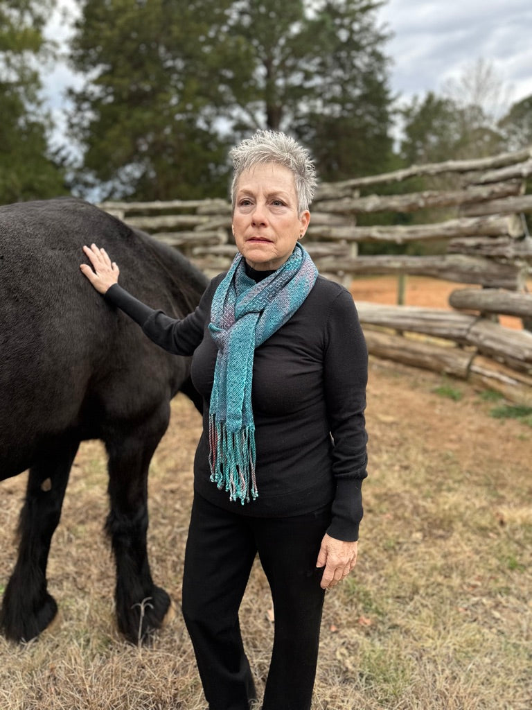 Sacred Kingfisher Classic Tencel Scarf- Barn Swallow
