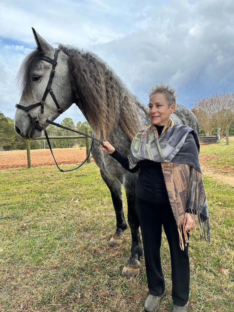 King Eider Tencel Shawl- Raven