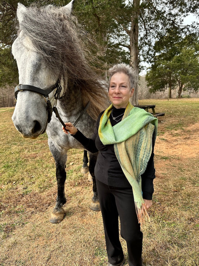 King Eider Classic Tencel Scarf- Light Green