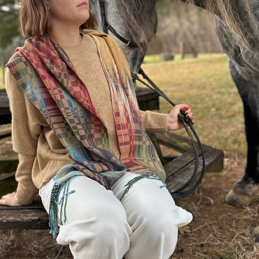 Wood Duck classic tencel scarf- golden