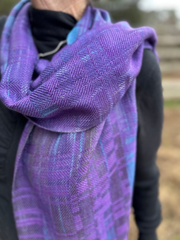 Peacock Pheasant Classic tencel scarf- SunAngel