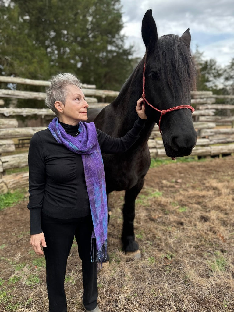 Peacock Pheasant Classic tencel scarf- SunAngel