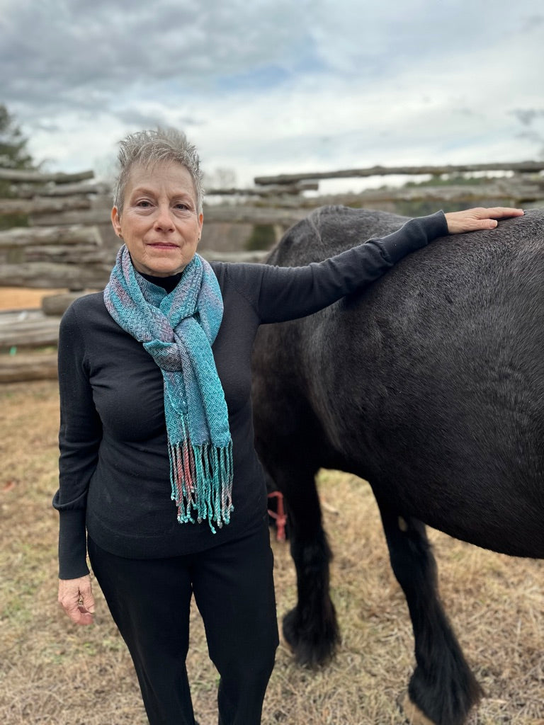 Sacred Kingfisher Classic Tencel Scarf- Barn Swallow