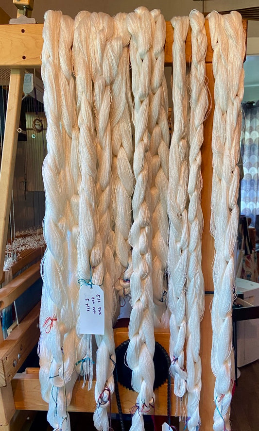 Pre- Wound Un-Dyed Warps for Dye-licious Class