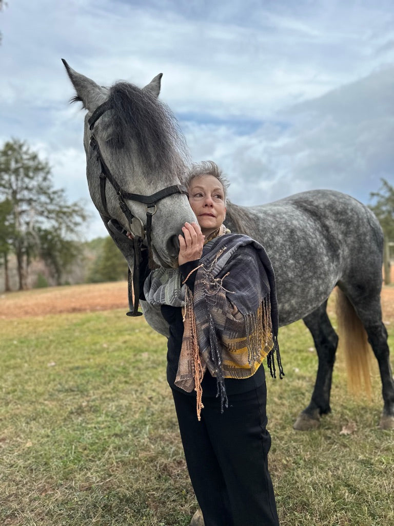 King Eider Tencel Shawl- Raven