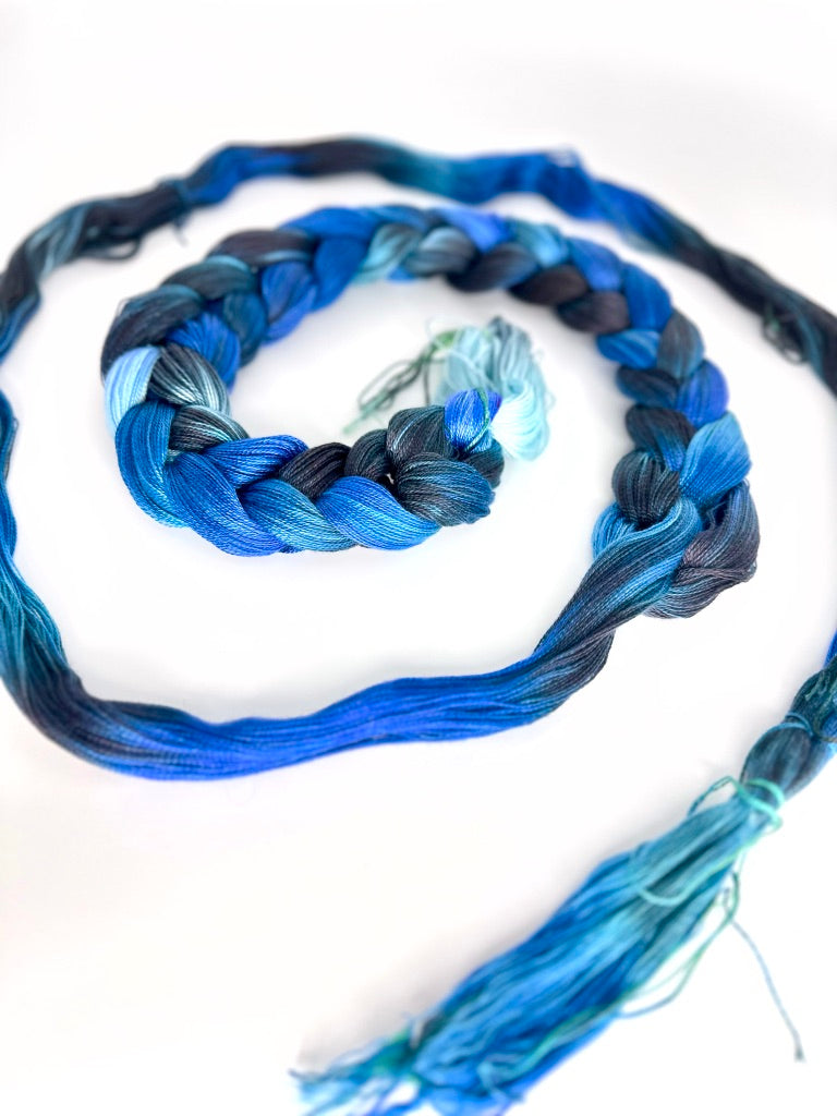 Hand Painted Warp: Tencel 5/2- Splendid Fiary Wren