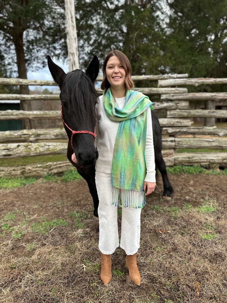 Takahae Classic Tencel  Scarf-Light Green