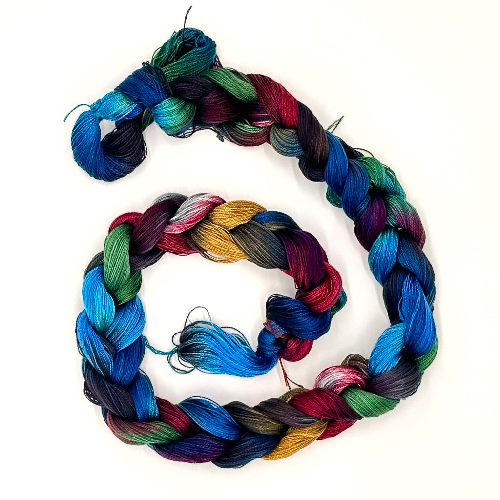 Hand Painted Warp: Tencel 8/2- Wood Duck