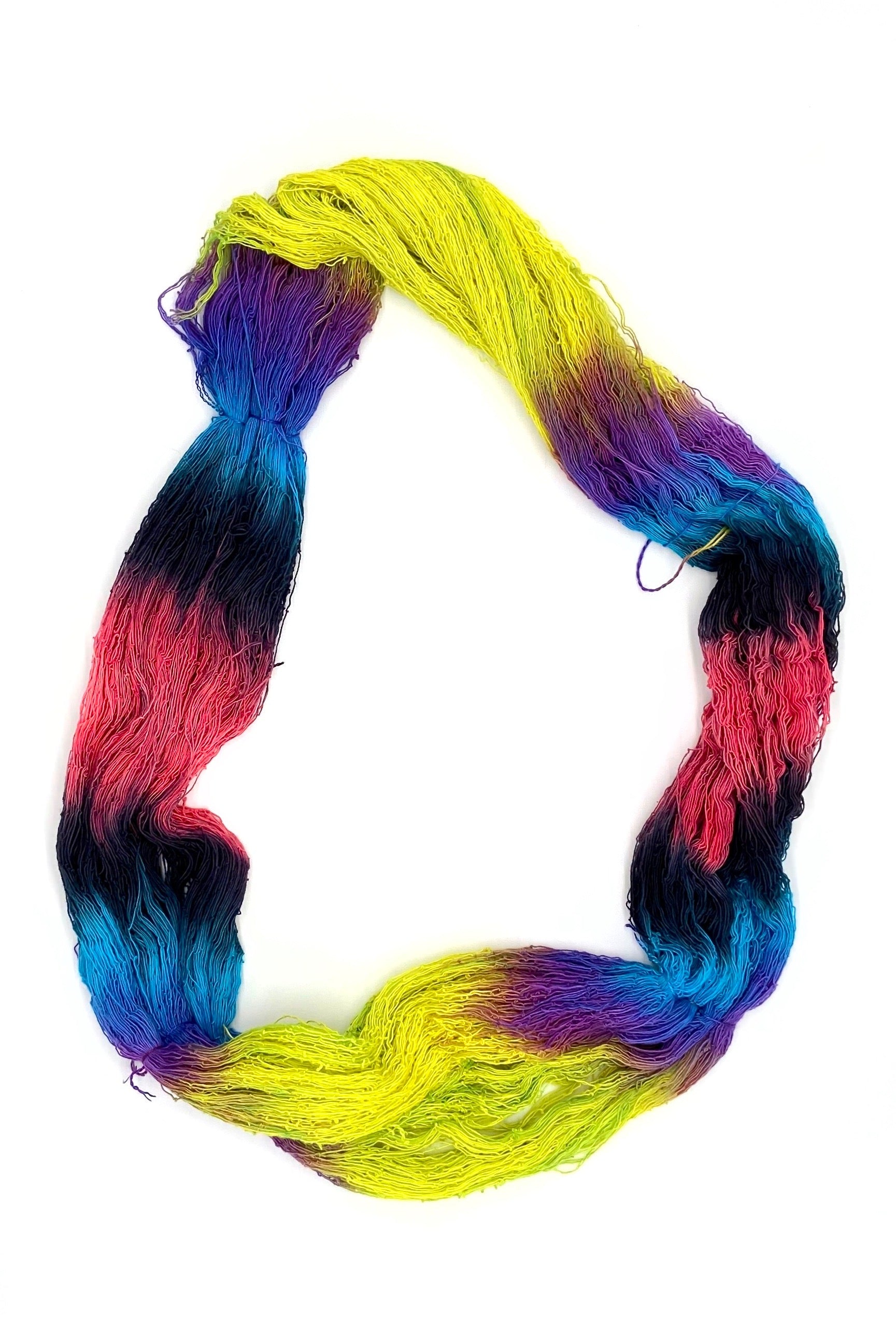 Hand Painted Organic Cotton Skeins - Sydney Sogol, Hand dyed Yarn, hand-painted-organic-cotton-skeins, hand dyed yarn, hand painted yarn