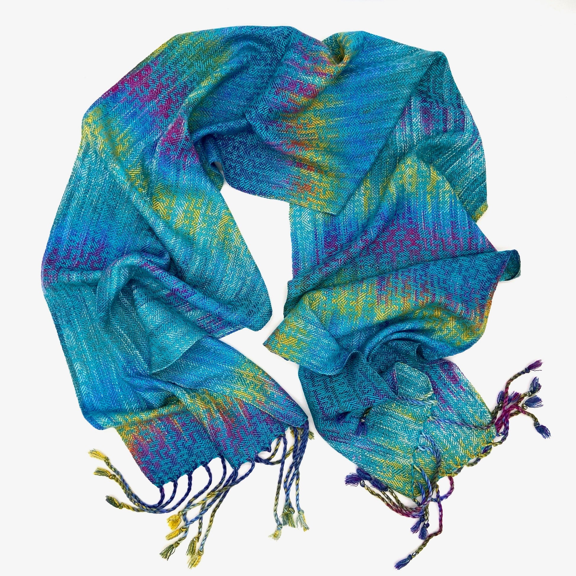 Oriental Dwarf Kingfisher Skinny Scarf- Various Colors - Sydney Sogol, Skinny Scarves, pre-order-oriental-dwarf-kingfisher-skinny-scarf, eco-friendly scarf, scarf, skinny scarf, tencel scarf,