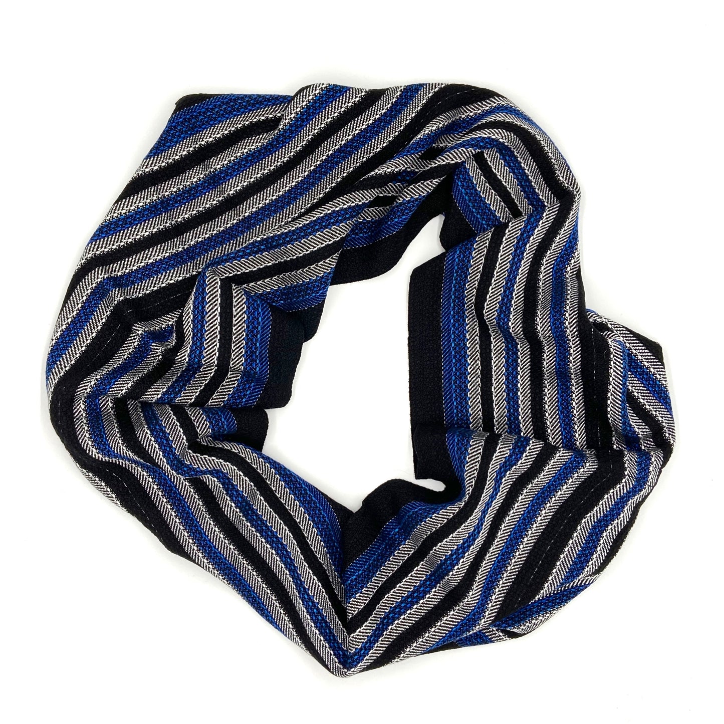 Vulture Guinea Fowl Reflective Infinity Scarves-Black - Sydney Sogol, Infinity Scarves, vultute-gunea-fowl-infinity-scares-black, eco-friendly scarf, infinity scarf, night safe scarf, reflect