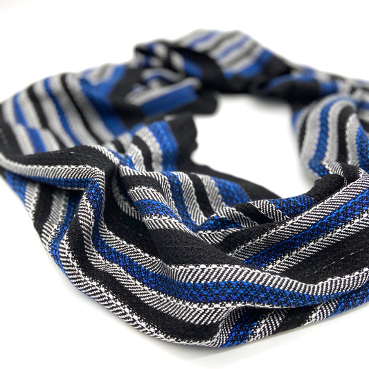 Vulture Guinea Fowl Reflective Infinity Scarves-Black - Sydney Sogol, Infinity Scarves, vultute-gunea-fowl-infinity-scares-black, eco-friendly scarf, infinity scarf, night safe scarf, reflect