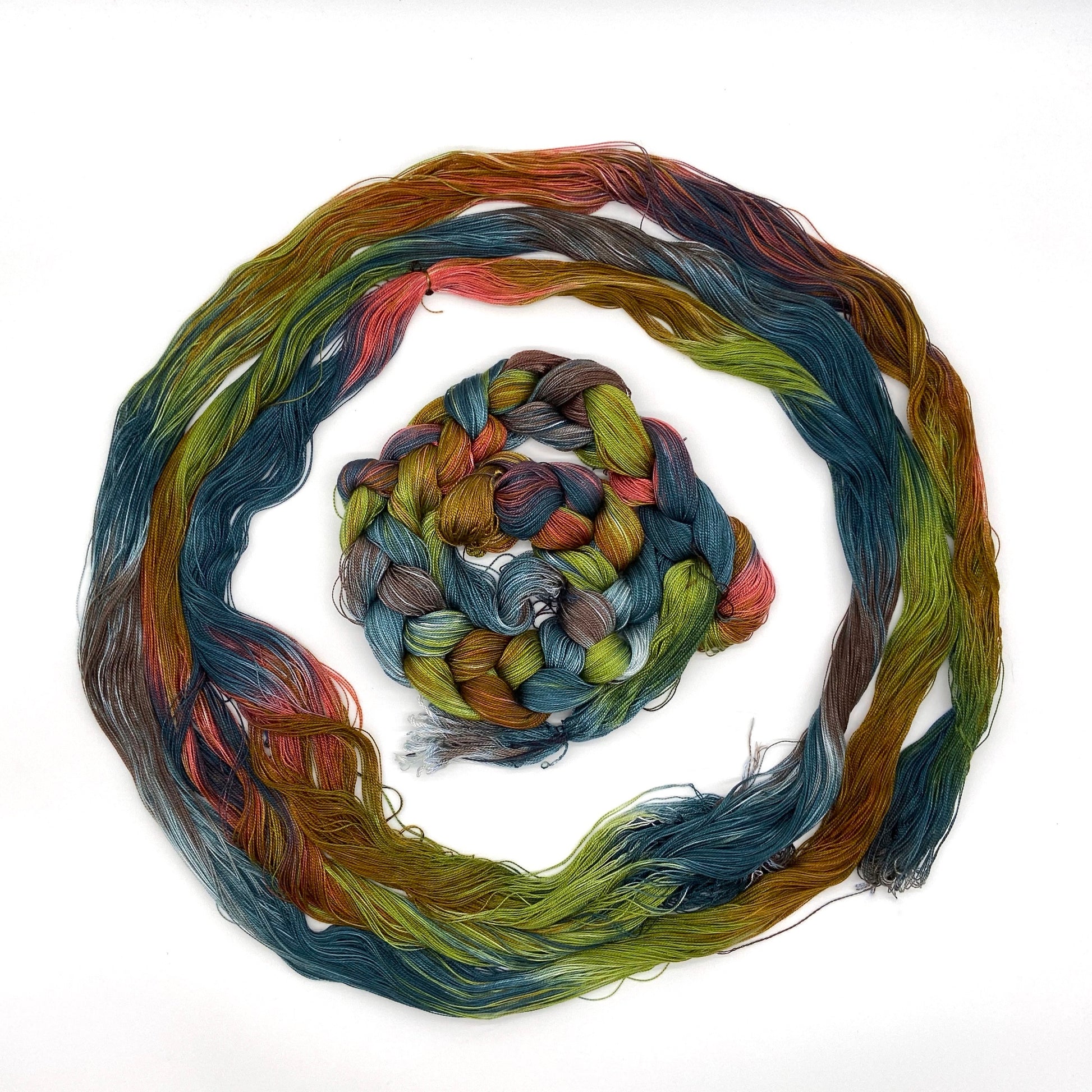 Hand painted Warp:Tencel 8/2 -KEA - Sydney Sogol, Hand dyed Yarn, hans-painted-warp-tencel-8-2-kea, Eco-friendly Yarn, Hand dyed warp, handpainted warp, tencel Warp, tencel yarn, warp, Weavin