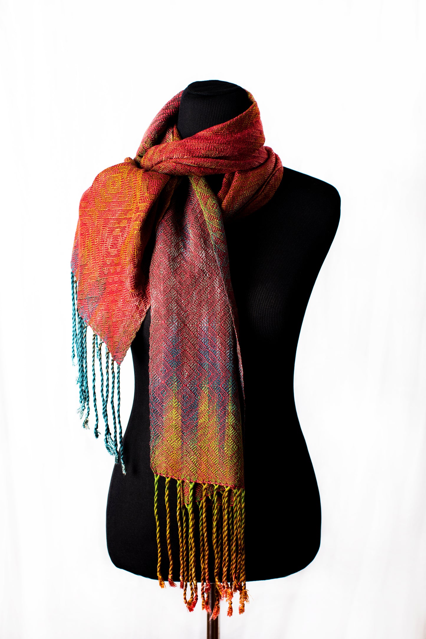 Kea Skinny Scarf- Cardinal