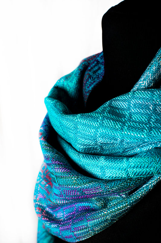 Kereru Classic Scarf- Dk Teal