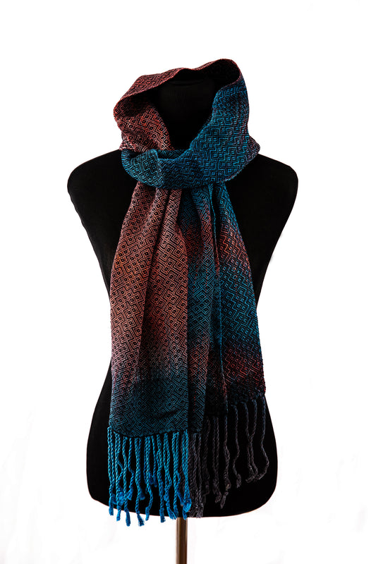 Pukeko Classic  Scarf- Raven
