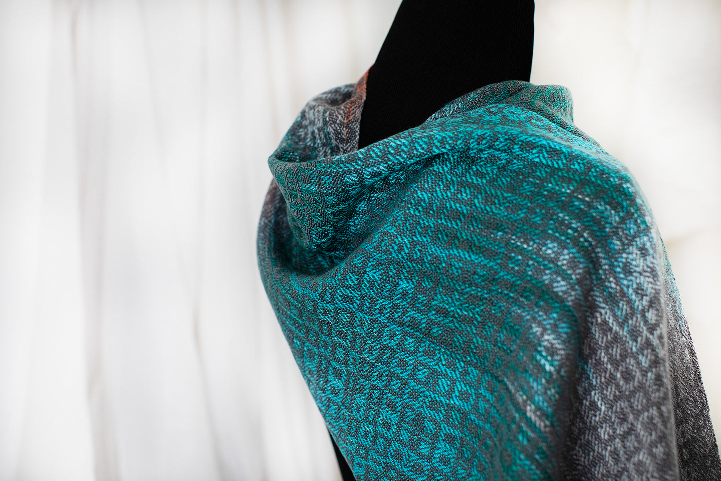 Sacred Kingfisher- M Grey Classic Scarf