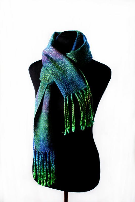 Takahae Classic Scarf- Purple Martin