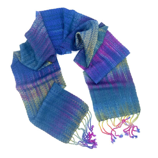 Oriental Dwarf Kingfisher Skinny Scarf- Various Colors - Sydney Sogol, Skinny Scarves, pre-order-oriental-dwarf-kingfisher-skinny-scarf, eco-friendly scarf, scarf, skinny scarf, tencel scarf,