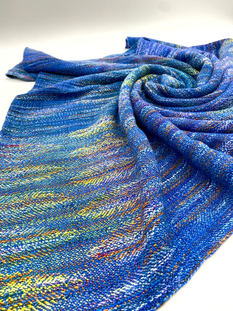 Feather Lap/ Baby Blanket- Blue - Sydney Sogol, Featured Products, Blankets, feather-lap-baby-blanket-blue, 